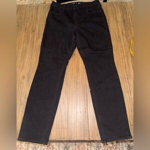 Old Navy Black High-Rise Straight Jeans